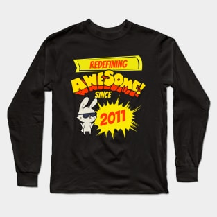 Redefining Awesome Since 2011 Kids Birth Year Long Sleeve T-Shirt